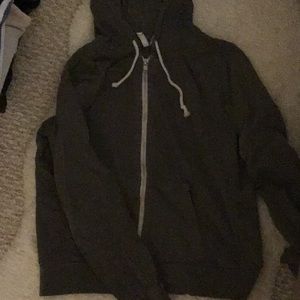 Dark Gray Zip Up Hoodie